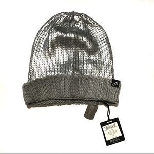 William Rast Silver Slouch Beanie